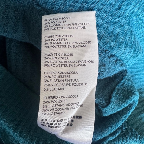 Free People Santa Clara Thermal Waffle Knit Blouse Overaized Size Medium - Picture 9 of 9